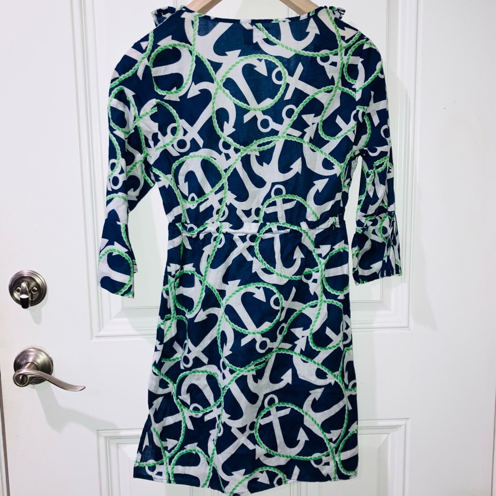 *5 for $25!* Mud Pie Anna Bell Anchors Aweigh Cover Up Nautical Sailor Cruise S - Picture 5 of 5